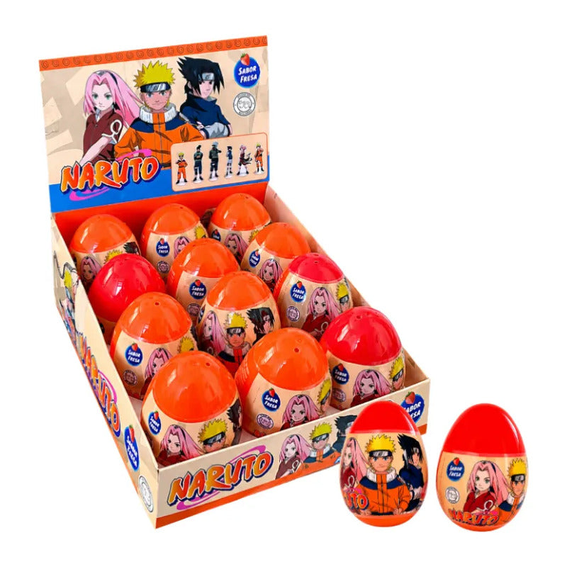 Huevitos Coleccionables Naruto Brickell Candy (caja 12 Uni)