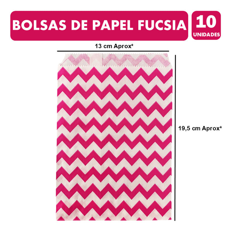 Pack Cumpleaños Fucsia -adornos Accesorios Decoración Fiesta