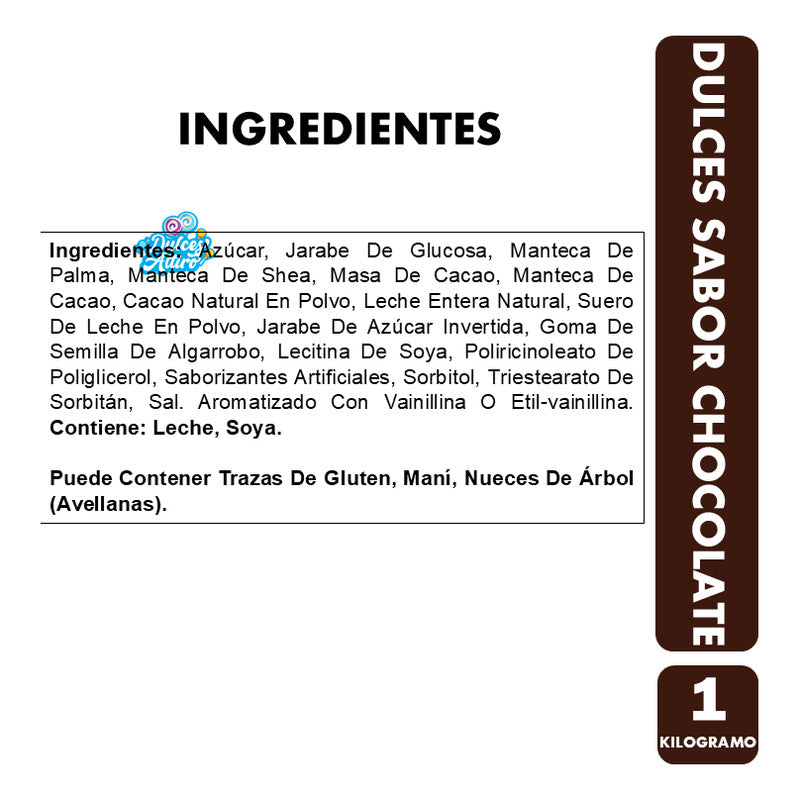 Dulces Chocolate Sabor Brownie De Vobro (bolsa De 1kg)