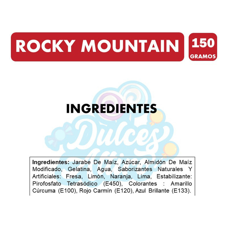 Marshmallows Rocky Mountains De Colores (bolsa Con 150 Gr)