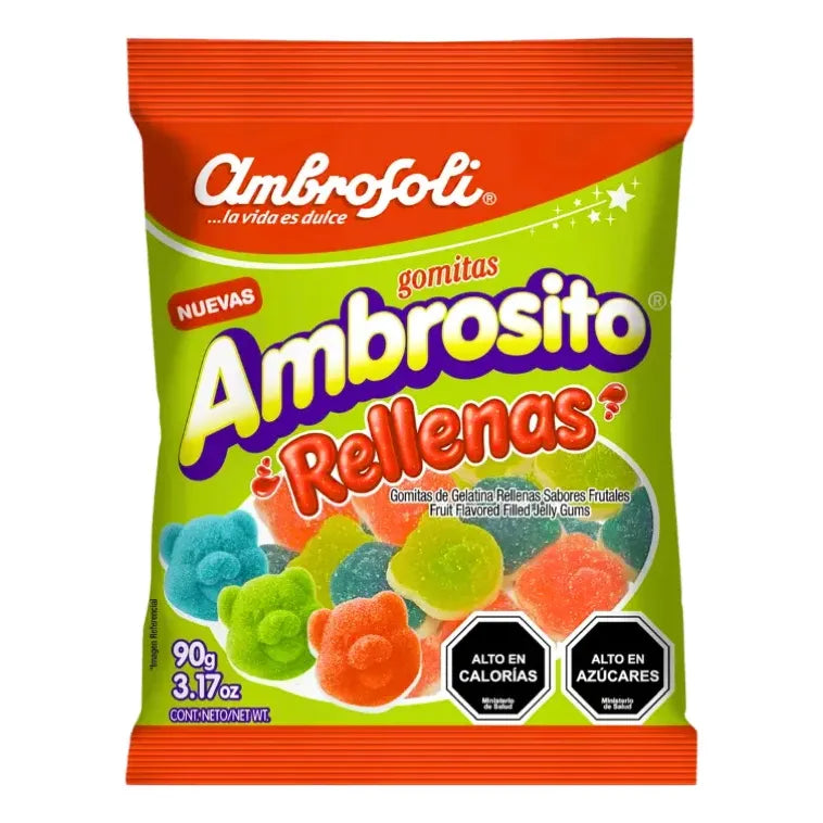 Gomitas Ambrosito Rellenas Sabores Frutales De Ambrosoli