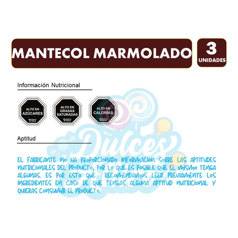 Mantecol Marmolado Con Cacao - Sin Gluten (pack 3 Unidades)