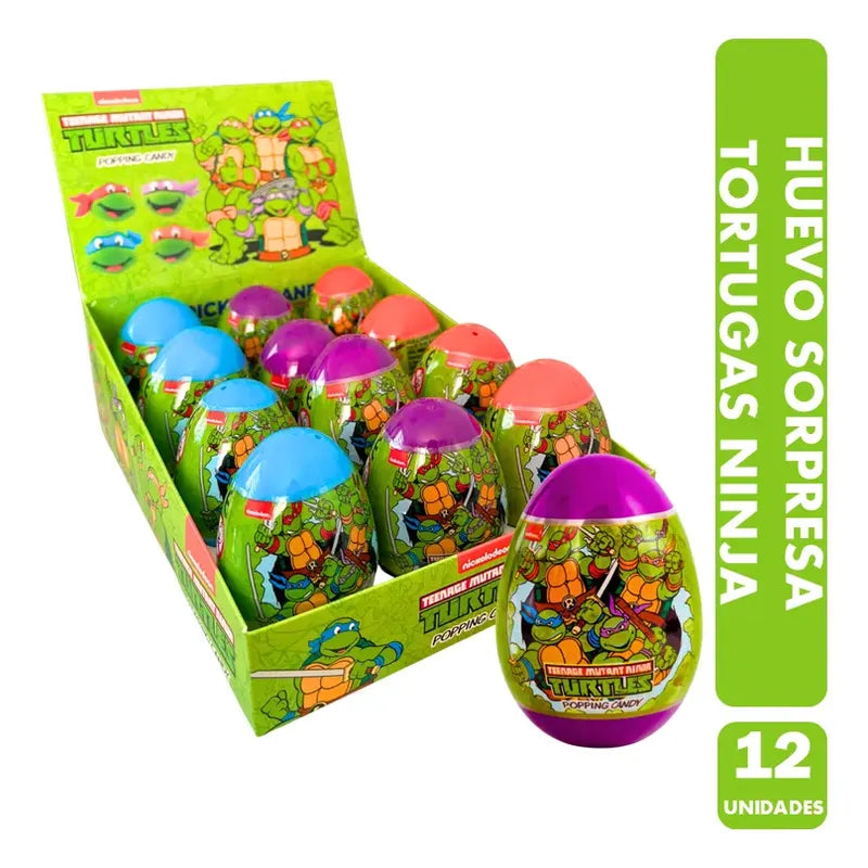 Huevo Sorpresa Tortugas Ninja Brickell Candy (display 12 Un)