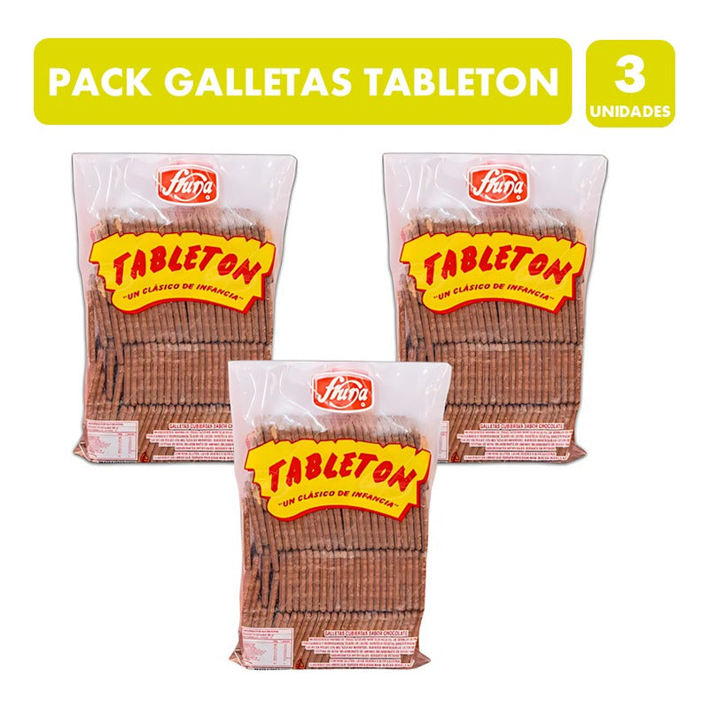 Pack Tabletones Fruna Galletas Clasicas De La Infancia(3uni)