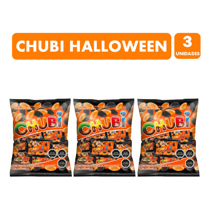 Dulces Para Halloween - Chubi Terrorífico (pack 3 Unidades)