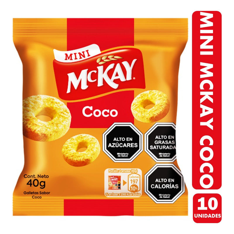 Galletas Mckay Mini Coco De Nestlé (pack De 10 Unidades)