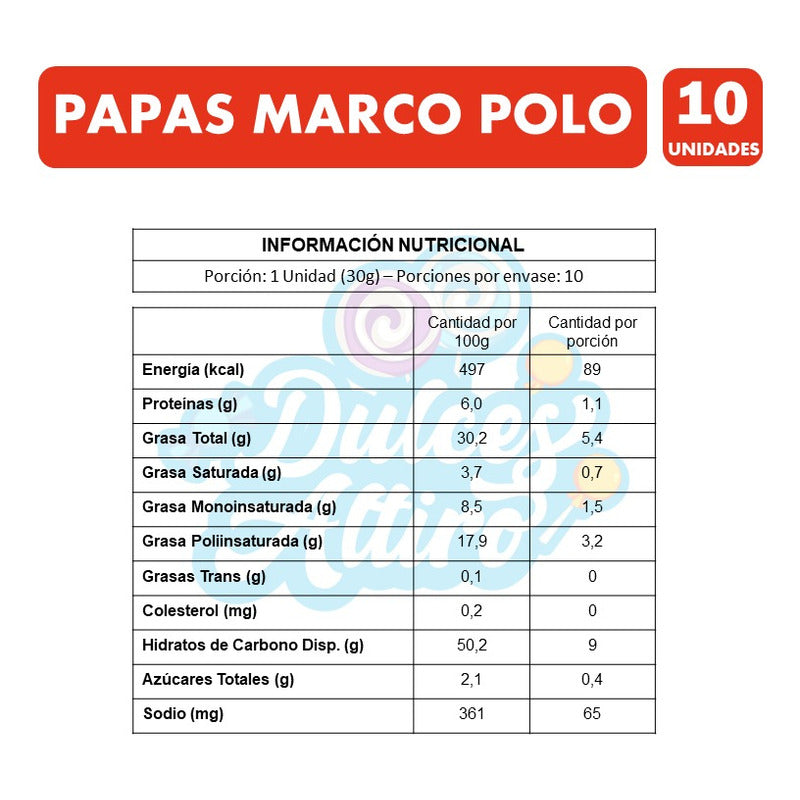 Papas Fritas Caseras De Marco Polo (pack Con 10 Unidades)