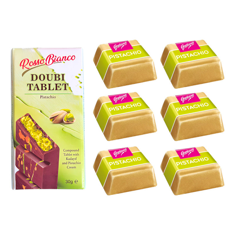 Mini Chocolate Viral De Dubai + 6 Bombones De Pistacho