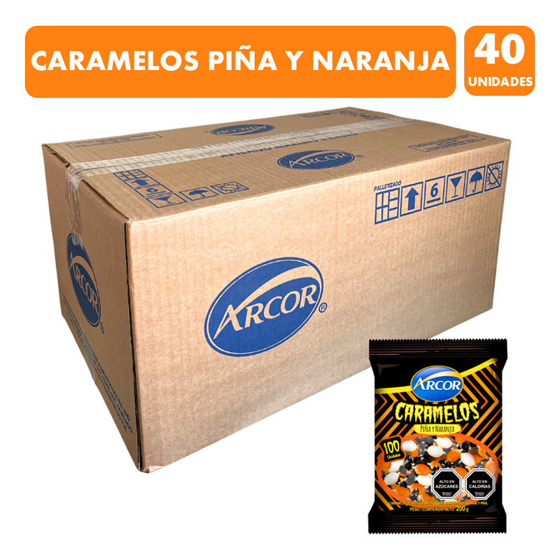 Dulces Para Halloween - Caramelos Piña Y Naranja (por Mayor)