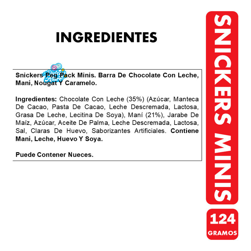 Snickers Mini Importados (bolsa Con 13 Unidades Aprox)