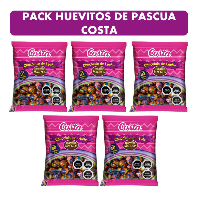 Huevitos De Chocolate Costa(pack 5 Bolsas) -especial Pascua