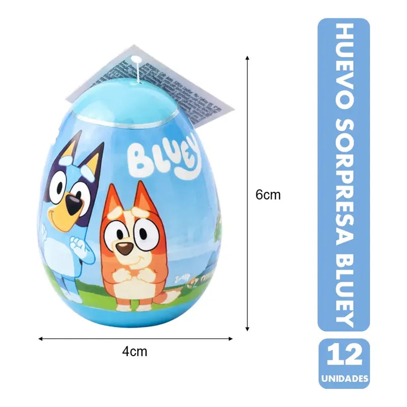 Huevo Sorpresa Bluey Brickell Candy (display 12 Unidades)