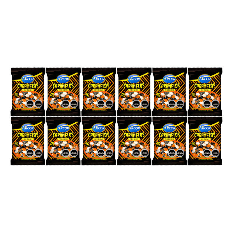 Dulces Para Halloween - Caramelos Piña Y Naranja (pack 12un)