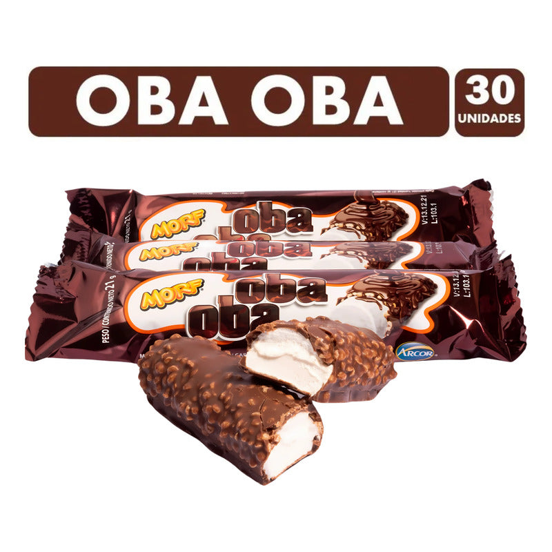 Marshmallows Arcor Morf Oba Oba (display De 30 Unidades)