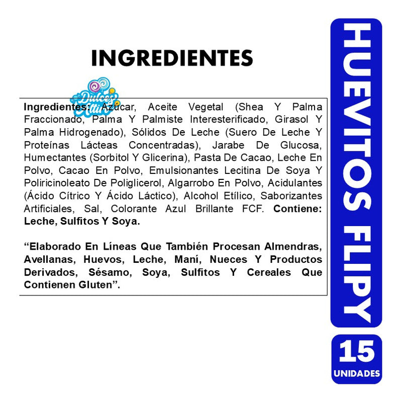 Huevos De Pascua Flipy - Sabor Frutal (bandeja Con 15 Uni)