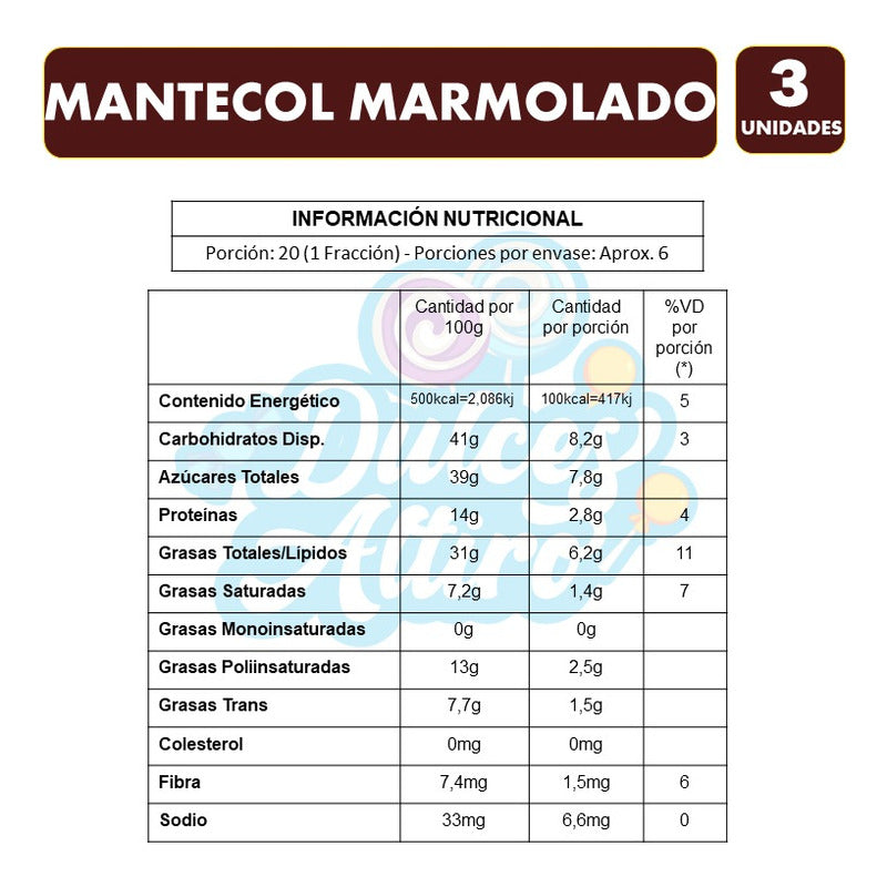 Mantecol Marmolado Con Cacao - Sin Gluten (pack 3 Unidades)