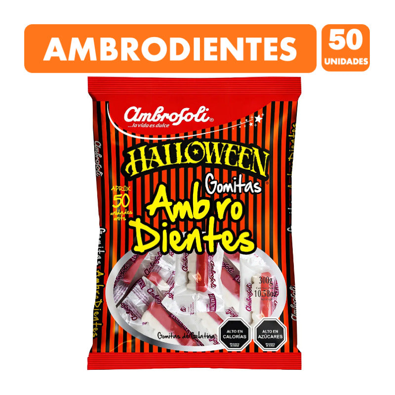 Dulces Para Halloween - Gomitas En Forma De Dientes (300 Gr)