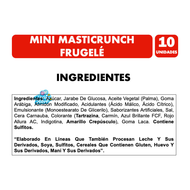 Frugele Masticrunch Masticables Sabor Frutal (caja Con 10u)