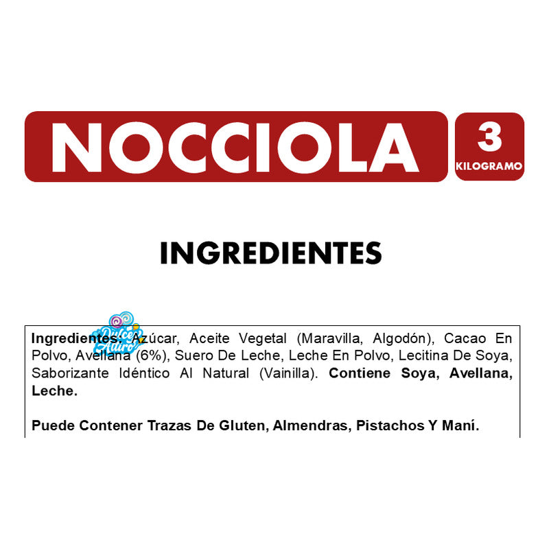 Crema De Avellanas Nocciola De Valentte (pote Con 3 Kg)