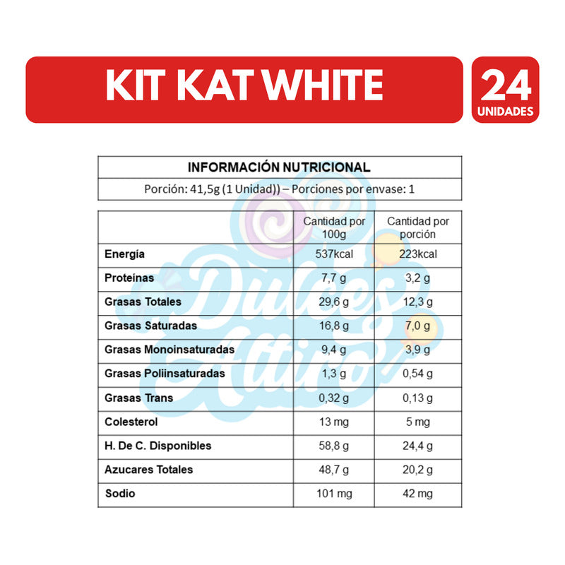 Kit Kat White En Caja - Chocolate Por Mayor (caja De 24 Uni)