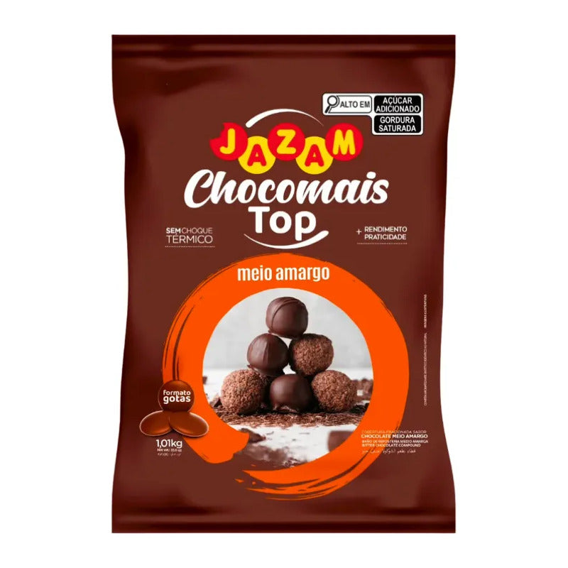 Cobertura De Chocolate Semi Amargo Para Repostería Jazam