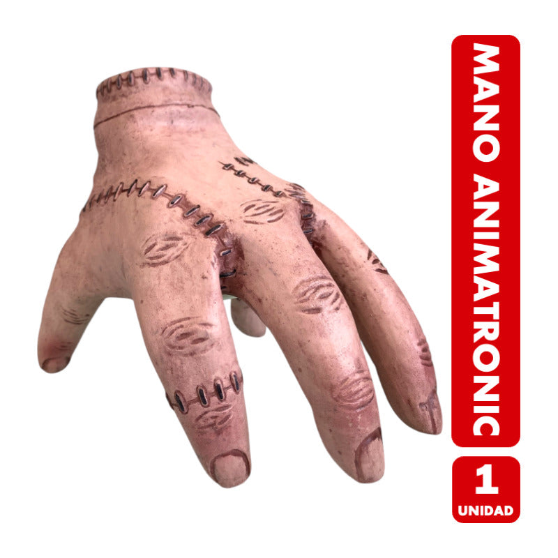 Mano Tipo Animatronics Con Movimiento Dedos Deco Halloween