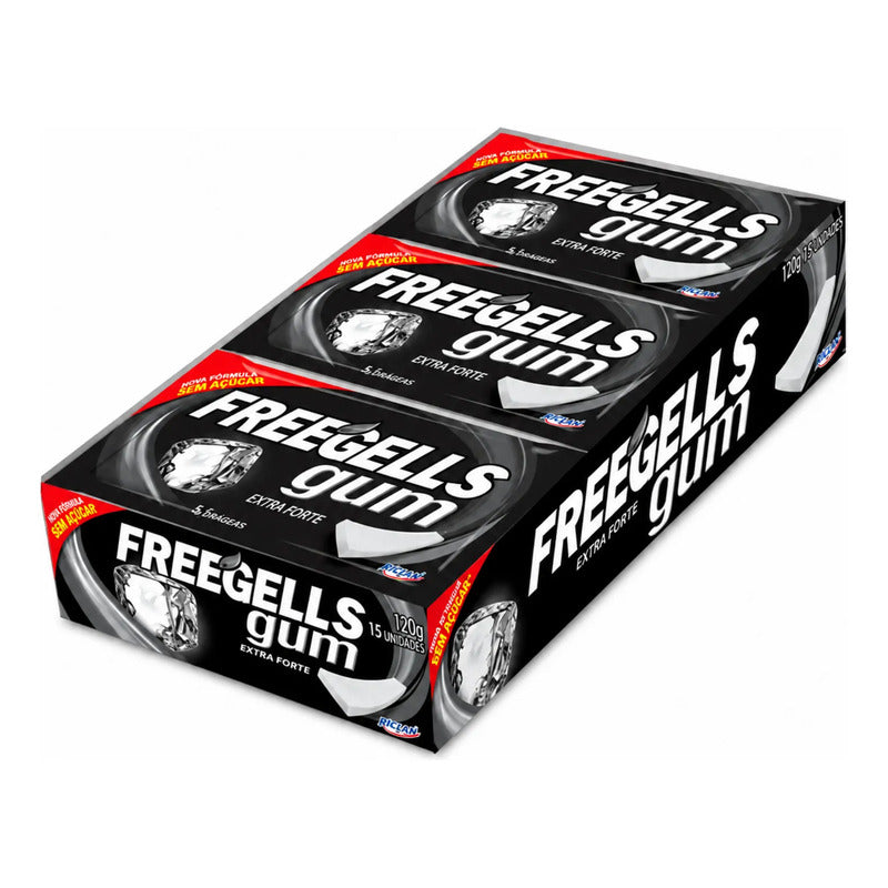 Freegells Gum Extra Strong Sin Azúcar (display 15 Unidades)