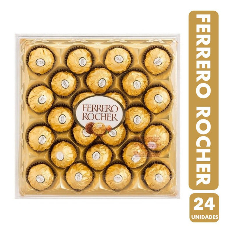 Ferrero Rocher En Caja Acrilica (caja Con 24 Unidades)