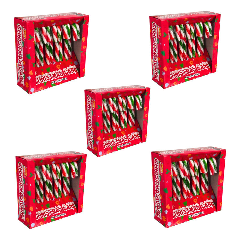Bastones Navideños Dulces Especial Navidad - Pack 5 Unidades