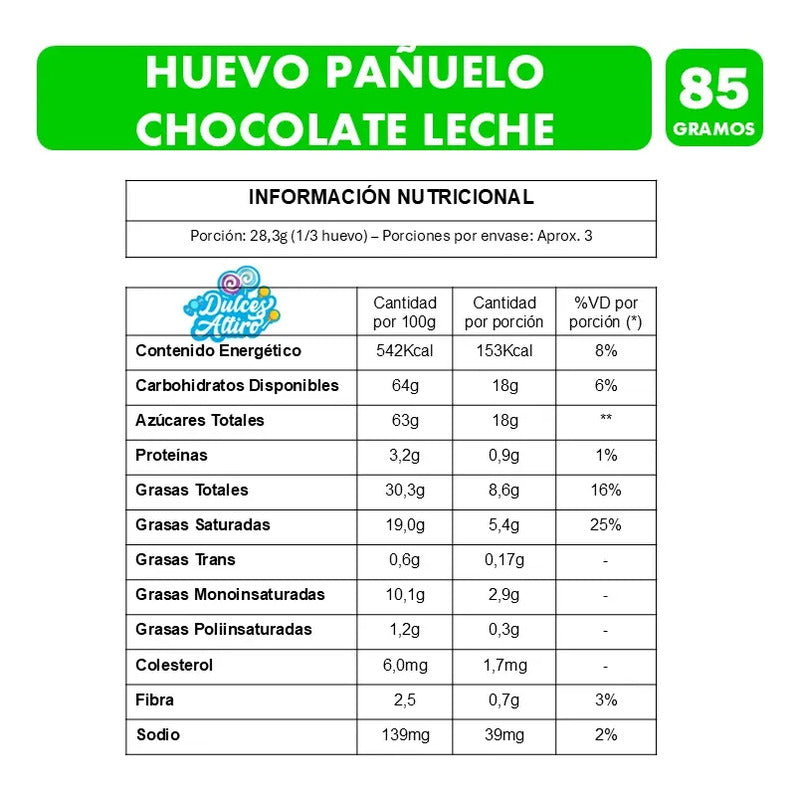 Huevo Pañuelo Chocolate Leche Gigante Costa - 85g