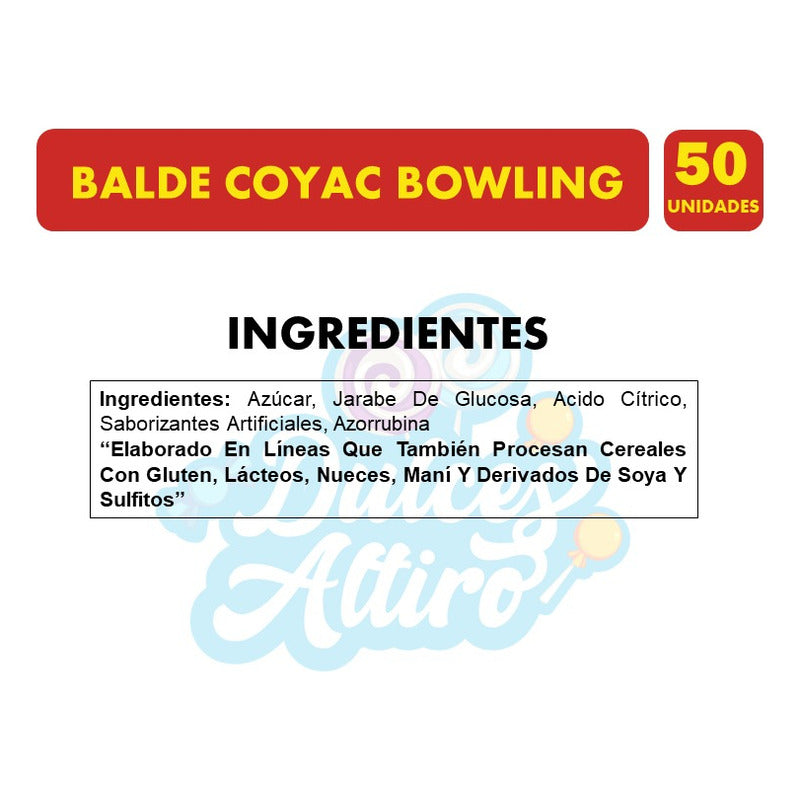 Balde De Coyac Bowling -metalico De Colección(balde Con 50u)