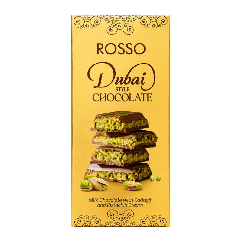 Chocolate Dubai Viral Con Kadayif Y Pistacho Rosso (95 Gr)
