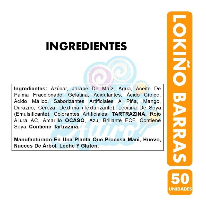 Masticables Lokiño Bolsa Barras Surtidas 400gr