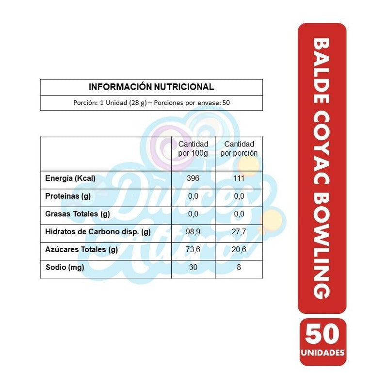 Balde De Coyacs Bowling (balde Metálico Con 50 Coyacs)