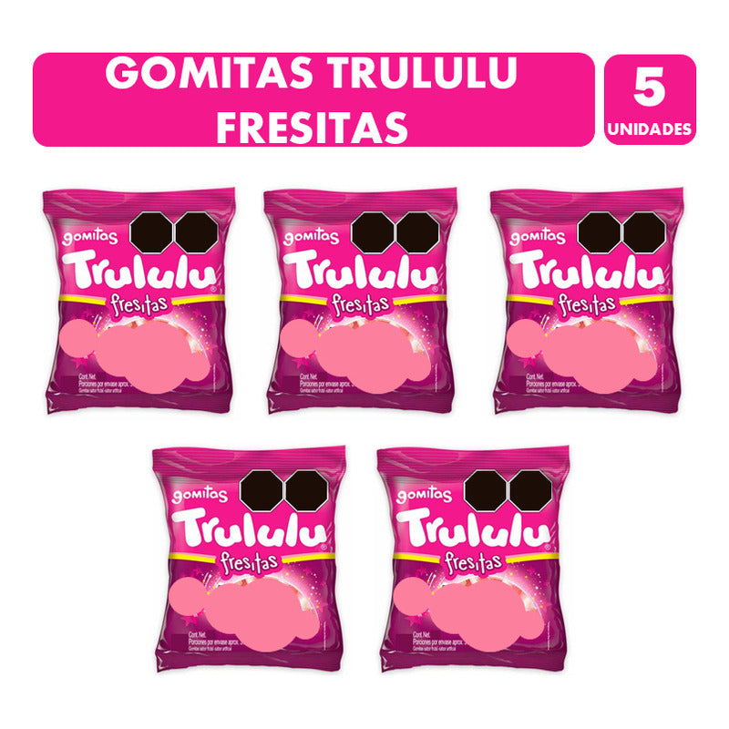 Gomitas Trululu Fresitas Sabores Frutales - Pack 5 Unidades