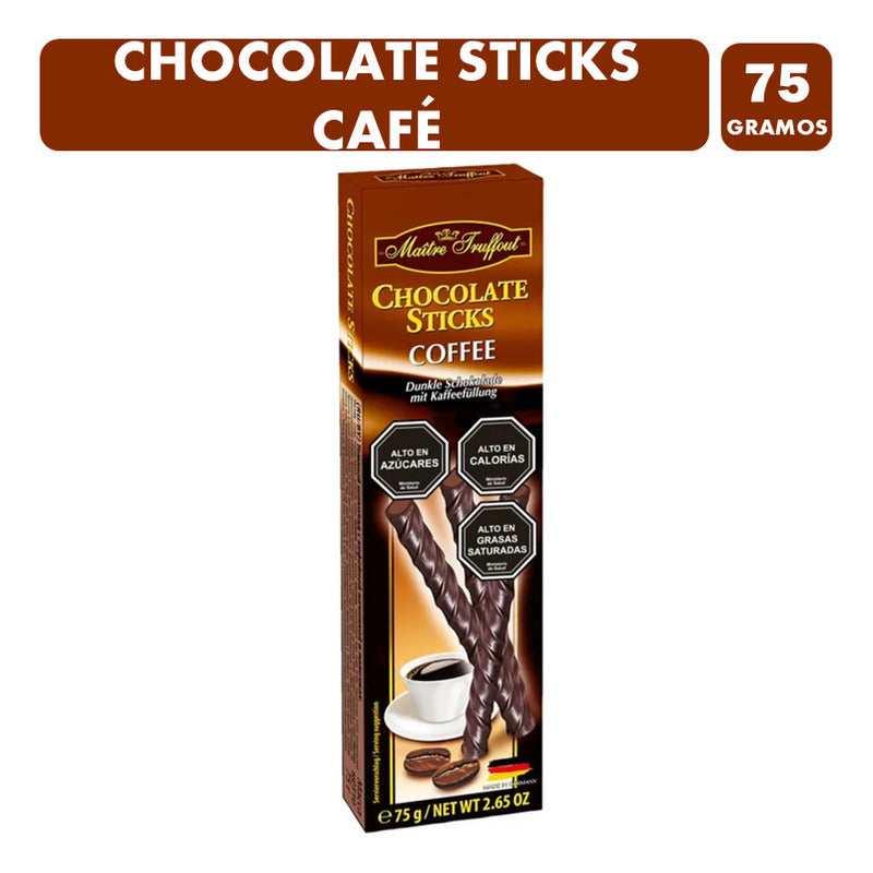 Chocolate Stick Café En Forma De Tubo Maitre Truffout (75g)
