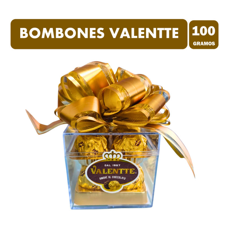 Bombones Valentte Caja Acrílica Especial Para Regalar (8 U)