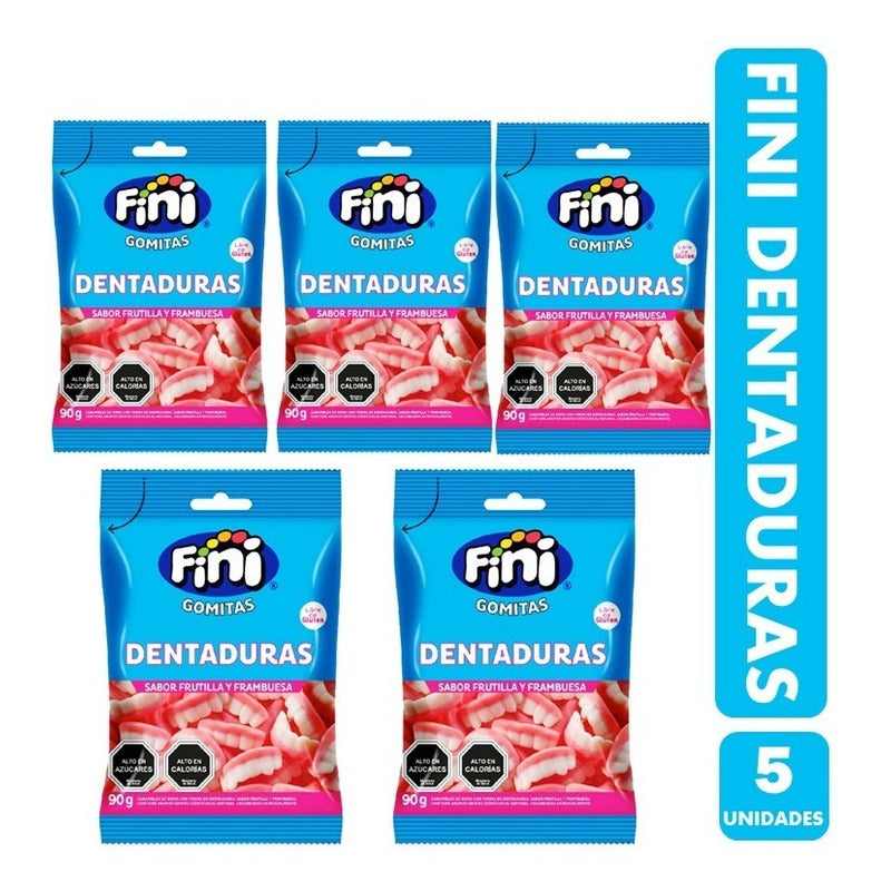 Pack De Gomitas Fini Dentaduras 90g (pack 5 Unidades)