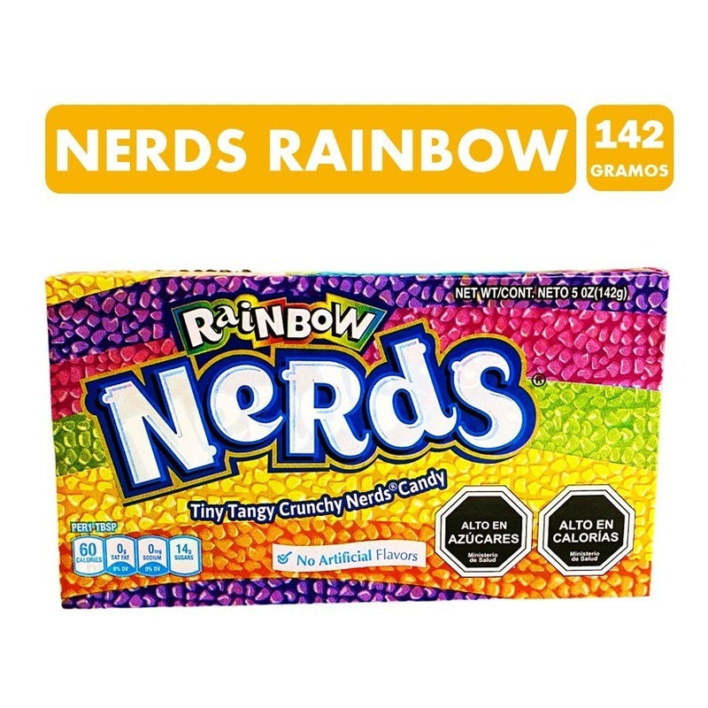 Dulces Pastillas Nerds Rainbow De Nestlé - Cajita De 142 Gr.