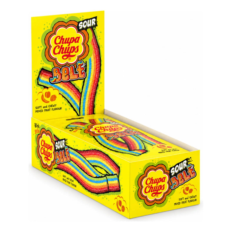 Chupa Chups Sour Bele Sabor Frutal Ácidas (caja Con 16 Uni)