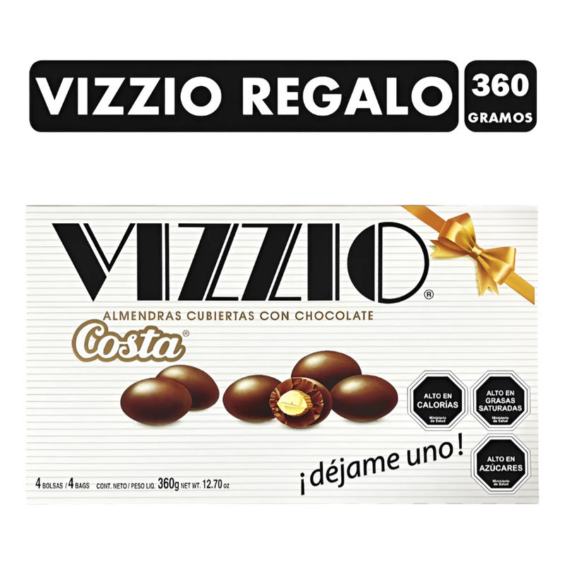 Vizzio Tamaño Gigante - Chocolate Con Almendras Para Regalo