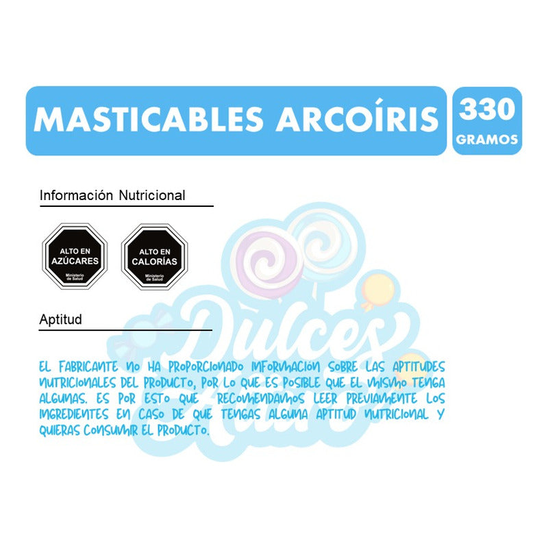 Masticables Arcoíris Especial Halloween (bolsa Con 100u)