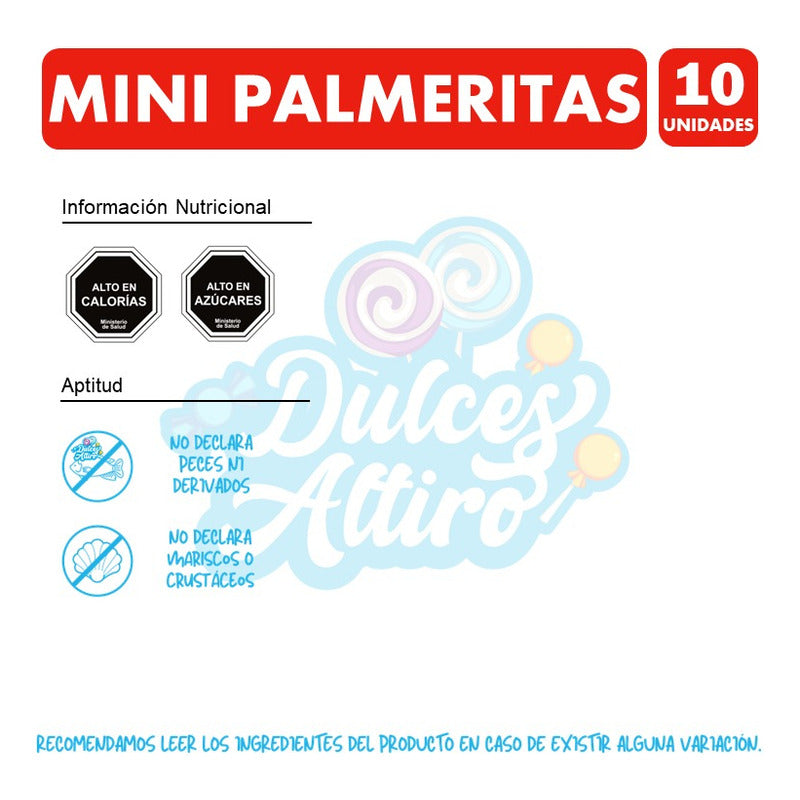 Palmeritas - Galletas Especiales Para Colación(pack Con 10u)