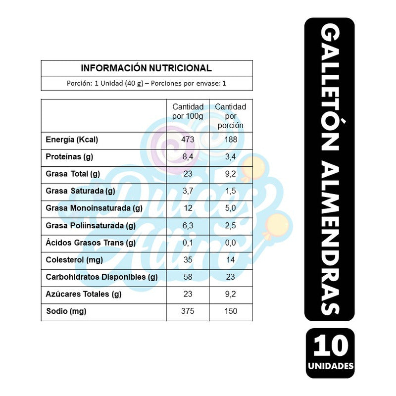 Galleton De Almendras Para Colación -nutrabien(pack Con 10u)