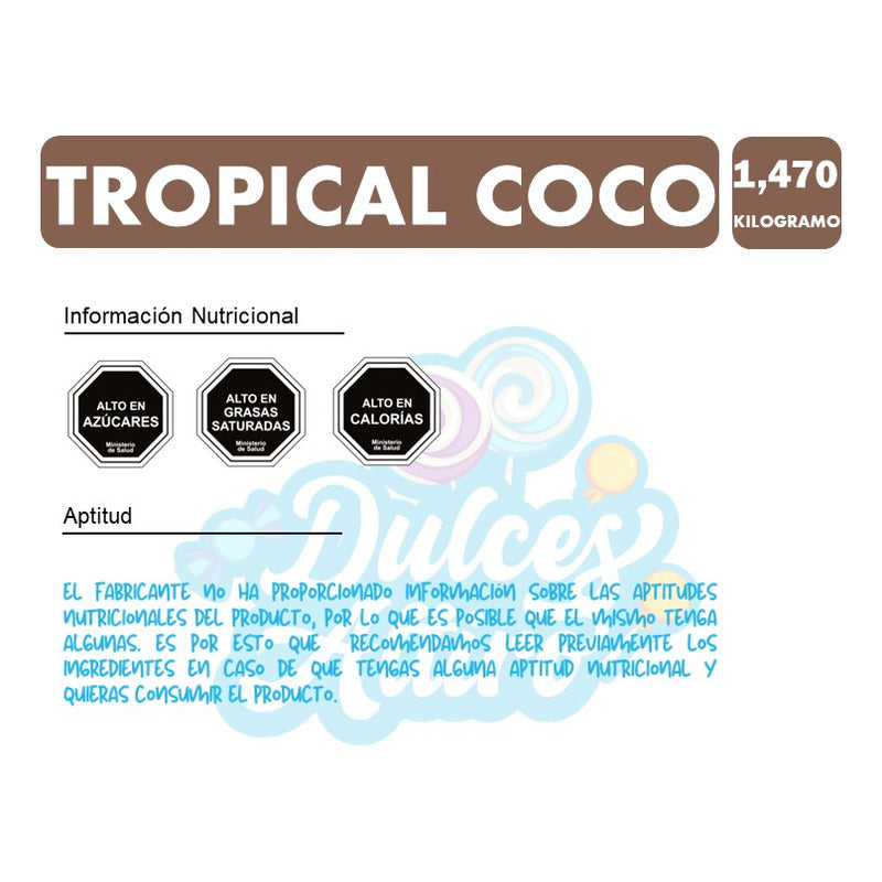 Caja Tropical Coco De 1,470kg Marca Arcor