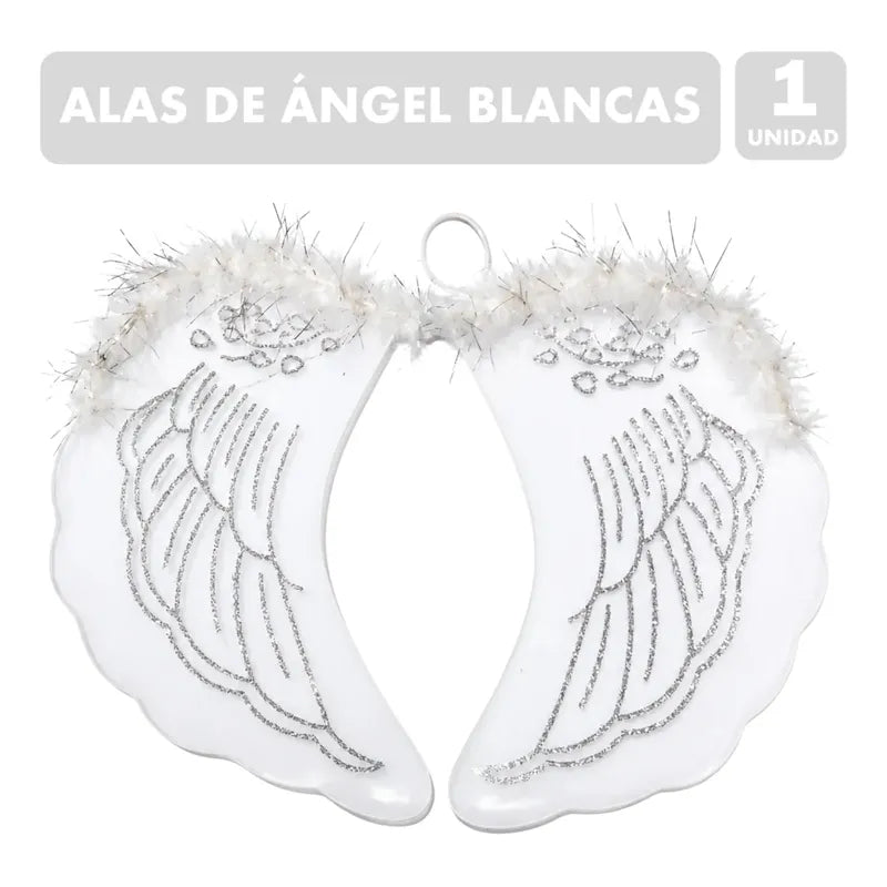 Alas De Ángel Blancas Para Disfraz Halloween Niña Blanco