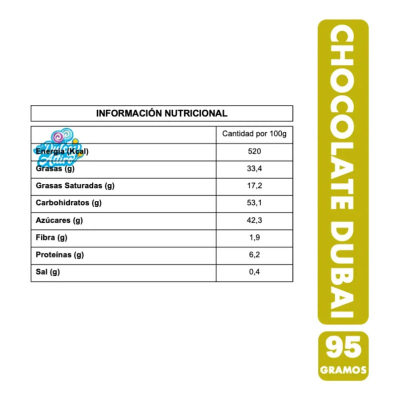 Chocolate Dubai Style Rosso Pistacho Y Kadayif 100g