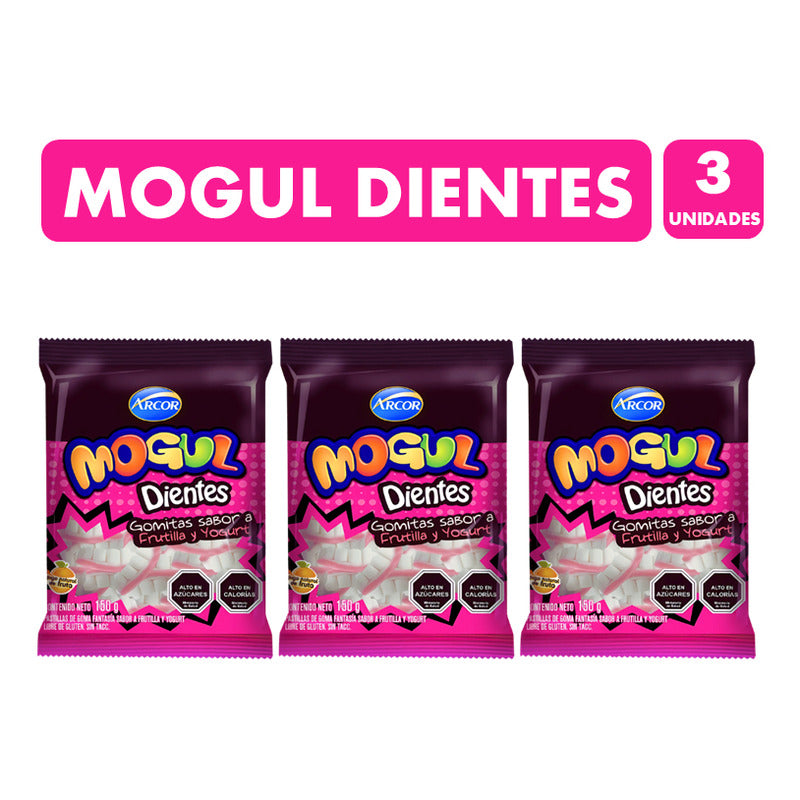 Dulces Para Halloween - Gomitas Mogul Dientes (pack 3 Uni)
