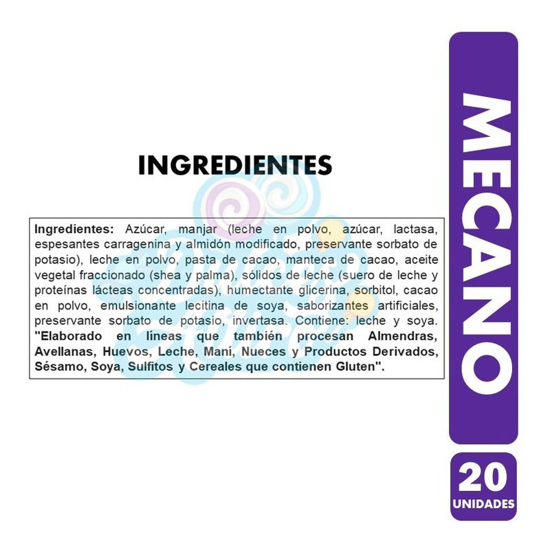 Mecano - Tuercas De Chocolate (caja Con 20 Unidades)