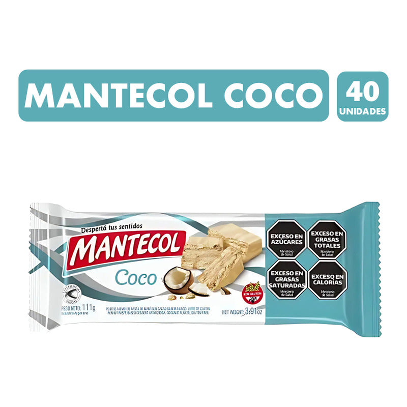 Mantecol Coco 111 Gramos - Caja De 40 Unidades